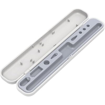 MOGOOD Pencil beschermhoes voor Apple Pencil 1e generatie/Apple Pencil 2e generatie, kleine potloodhouder voor Apple Pencil, wit met grijze binnenvoering MOGOOD Pencil beschermhoes voor Apple Pencil 1e generatie/Apple Pencil 2e generatie, kleine potloodhouder voor Apple Pencil, wit met grijze binnenvoering