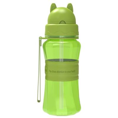 Sigdio Drinkfles voor kinderen, jongens en meisjes, met rietje, BPA-vrij, sportdrinkfles voor thuis, school en outdoor-activiteiten (groen) Sigdio Drinkfles voor kinderen, jongens en meisjes, met rietje, BPA-vrij, sportdrinkfles voor thuis, school en outdoor-activiteiten (groen)