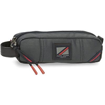Pepe Jeans Hackney pennenetui, grijs, 19 x 5 x 3,5 cm, katoen, polyester en PU, meerkleurig, única, etui, Meerkleurig, única, etui Pepe Jeans Hackney pennenetui, grijs, 19 x 5 x 3,5 cm, katoen, polyester en PU, meerkleurig, única, etui, Meerkleurig, única, etui
