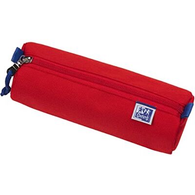 Oxford Etui van duurzaam polyester, rond, groot formaat, rood, 22 x 7 x 9 cm, etui Oxford Etui van duurzaam polyester, rond, groot formaat, rood, 22 x 7 x 9 cm, etui