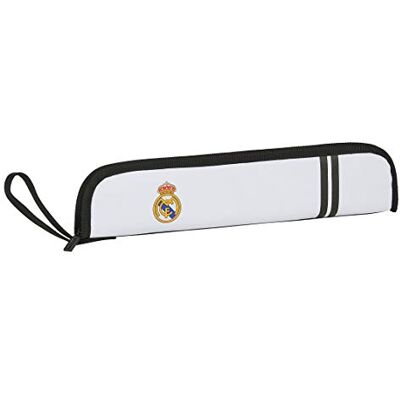 safta Schoudertas met buitenvak Real Madrid 1e Team 20/21, wit/zwart, Fluithouder safta Schoudertas met buitenvak Real Madrid 1e Team 20/21, wit/zwart, Fluithouder