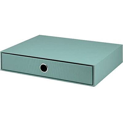 Rössler SOHO Opbergdoos met 1 lade, papieren organizer, bureau-organizer, lade-organizer, kantooraccessoires en kantoorbenodigdheden, 34 x 25 x 7 cm, 1 stuk, kleur: groen, opaal Rössler SOHO Opbergdoos met 1 lade, papieren organizer, bureau-organizer, lade-organizer, kantooraccessoires en kantoorbenodigdheden, 34 x 25 x 7 cm, 1 stuk, kleur: groen, opaal