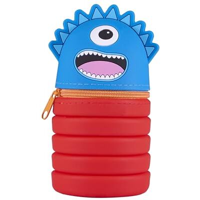 Idena 11352 Soft Touch etui van siliconen, blauw-rood, etui met uitbreidingsfunctie, ca. 6,5 x 13,2 of 20 cm Idena 11352 Soft Touch etui van siliconen, blauw-rood, etui met uitbreidingsfunctie, ca. 6,5 x 13,2 of 20 cm