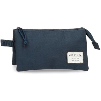 MOVOM Always on The Move Pennenetui, drievoudig, blauw, 22 x 12 x 5 cm, polyester, L, blauw, drievoudig etui, Blauw, Drievoudig etui MOVOM Always on The Move Pennenetui, drievoudig, blauw, 22 x 12 x 5 cm, polyester, L, blauw, drievoudig etui, Blauw, Drievoudig etui