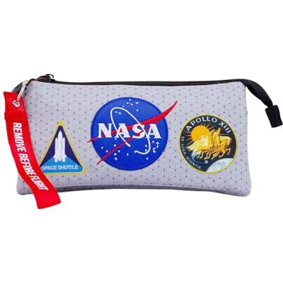 KARACTERMANIA NASA Houston Pennenetui, Triple HS, grijs, grijs, één maat, Triple HS Houston etui, grijs., Triple HS Pencil Case Houston KARACTERMANIA NASA Houston Pennenetui, Triple HS, grijs, grijs, één maat, Triple HS Houston etui, grijs., Triple HS Pencil Case Houston