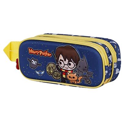 Harry Potter Beasty Friends 3D-etui, dubbel, blauw, één maat, 3D-etui met dubbele beasty vrienden, Blauw, Double Beasty Friends 3D-etui Harry Potter Beasty Friends 3D-etui, dubbel, blauw, één maat, 3D-etui met dubbele beasty vrienden, Blauw, Double Beasty Friends 3D-etui