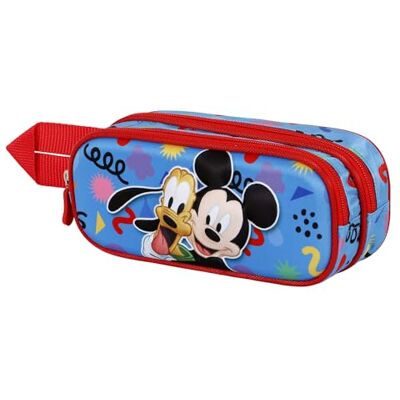 Disney Mickey Mouse Mates 3D dubbele pennenetui, blauw, één maat, dubbele tas, 3D mat, Blauw, Mates 3D dubbele etui Disney Mickey Mouse Mates 3D dubbele pennenetui, blauw, één maat, dubbele tas, 3D mat, Blauw, Mates 3D dubbele etui