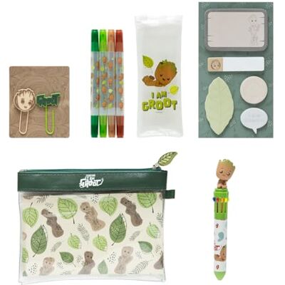 Grupo Erik Groot schrijfwarenset Inclusief: 1 pen met 10 kleuren, 5 zelfklevende notitieblokken, 4 markeerstiften, 2 paperclips, etui Kawaii schoolbenodigdheden, Kawaii schrijfwaren Grupo Erik Groot schrijfwarenset Inclusief: 1 pen met 10 kleuren, 5 zelfklevende notitieblokken, 4 markeerstiften, 2 paperclips, etui Kawaii schoolbenodigdheden, Kawaii schrijfwaren