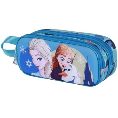 Disney Dubbel 3D-etui, één maat, Frozen 2, One Size, dubbele 3D-etui Disney Dubbel 3D-etui, één maat, Frozen 2, One Size, dubbele 3D-etui