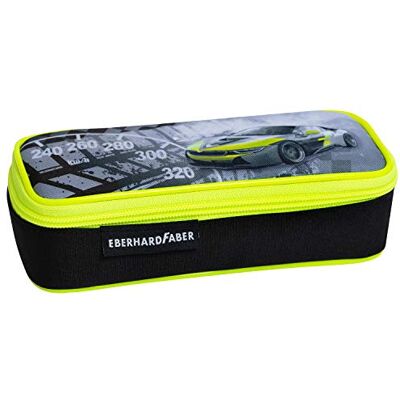 Eberhard Faber 577575 Race Car etui met ritssluiting, zwart/groen, 19,5 x 8 x 5,5 cm Eberhard Faber 577575 Race Car etui met ritssluiting, zwart/groen, 19,5 x 8 x 5,5 cm