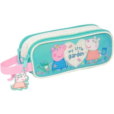 safta PEPPA Pig Pretty Flowers Dubbel etui voor kinderen, ideaal voor schoolgaande kinderen, comfortabel en veelzijdig, kwaliteit en sterkte, 21 x 6 x 8 cm, mint/pastelgeel, M, casual safta PEPPA Pig Pretty Flowers Dubbel etui voor kinderen, ideaal voor schoolgaande kinderen, comfortabel en veelzijdig, kwaliteit en sterkte, 21 x 6 x 8 cm, mint/pastelgeel, M, casual