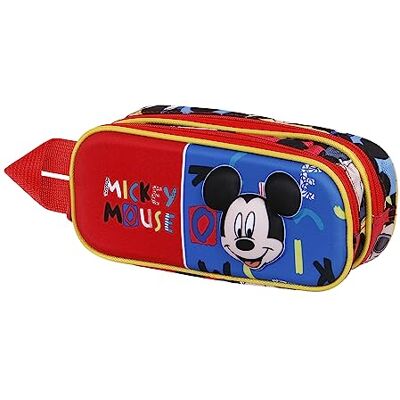 Disney Mickey Mouse Joyful-3D dubbel etui blauw, blauw, één maat, dubbel etui 3D Joyful, Blauw, Joyful 3D dubbel etui Disney Mickey Mouse Joyful-3D dubbel etui blauw, blauw, één maat, dubbel etui 3D Joyful, Blauw, Joyful 3D dubbel etui