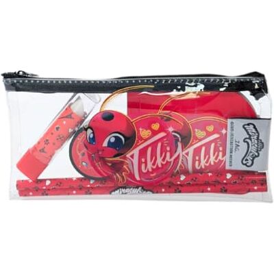 mybagstory Miraculous Pennenetui voor meisjes – plat etui gevuld – transparant – kinderen – school – kleuterschool – basisschool – etui voor meisjes – cadeau-idee – 18,5 cm, transparant Idéal pour l'école, la maternelle et le primaire : une idée cadeau mybagstory Miraculous Pennenetui voor meisjes – plat etui gevuld – transparant – kinderen – school – kleuterschool – basisschool – etui voor meisjes – cadeau-idee – 18,5 cm, transparant Idéal pour l'école, la maternelle et le primaire : une idée cadeau