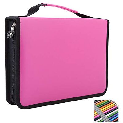 Bewinner Kunstleren etui met ritssluiting Voor kunstliefhebbers, kleurliefhebbers, rood Bewinner Kunstleren etui met ritssluiting Voor kunstliefhebbers, kleurliefhebbers, rood