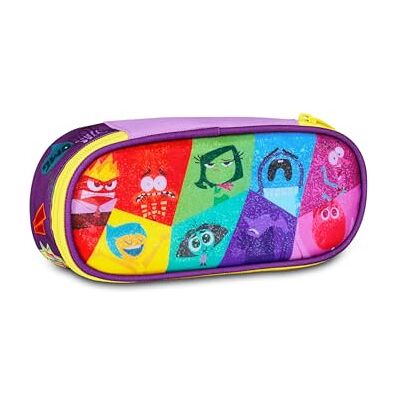 Seven Inside Out Plus Set van 2 ronde schoolpennenhouder, paars, ovaal etui met elastieken en vak voor pennen, potloden en accessoires, schoolrugzak, basis- en middelbare school, meisjes Seven Inside Out Plus Set van 2 ronde schoolpennenhouder, paars, ovaal etui met elastieken en vak voor pennen, potloden en accessoires, schoolrugzak, basis- en middelbare school, meisjes