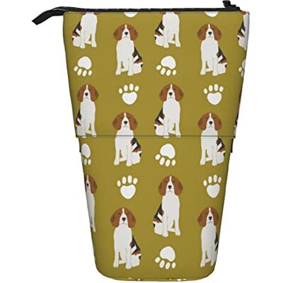 WICRON Telescopisch potloodetui, Beagle Beagles Pet Dog Cute Paw Paws Print Stand Potloodhouder met Ritssluiting Make-uptas Pennenzak, As Picture, One Size, Handtas Organizer, Als afbeelding, Handtas WICRON Telescopisch potloodetui, Beagle Beagles Pet Dog Cute Paw Paws Print Stand Potloodhouder met Ritssluiting Make-uptas Pennenzak, As Picture, One Size, Handtas Organizer, Als afbeelding, Handtas