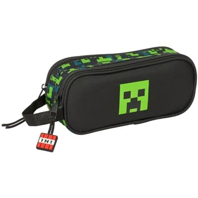safta MINECRAFT TNT Dubbele etui voor kinderen, ideaal voor schoolgaande kinderen, comfortabel en veelzijdig, kwaliteit en sterkte, 21 x 6 x 8 cm, meerkleurig, M, casual safta MINECRAFT TNT Dubbele etui voor kinderen, ideaal voor schoolgaande kinderen, comfortabel en veelzijdig, kwaliteit en sterkte, 21 x 6 x 8 cm, meerkleurig, M, casual
