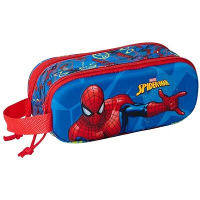 safta SPIDERMAN 3D etui dubbel 3D, kinderetui, ideaal voor schoolgaande kinderen, comfortabel en veelzijdig, kwaliteit en sterkte, 21 x 6 x 8 cm, marineblauw/rood, M, casual safta SPIDERMAN 3D etui dubbel 3D, kinderetui, ideaal voor schoolgaande kinderen, comfortabel en veelzijdig, kwaliteit en sterkte, 21 x 6 x 8 cm, marineblauw/rood, M, casual