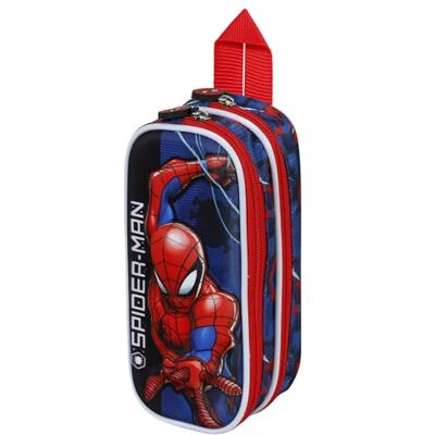 KARACTERMANIA Spiderman Speed-3D dubbele pennenetui, rood, 22 x 9,5 cm, rood, één maat, dubbele 3D Speed etui, Rood, Dubbel etui 3D Speed KARACTERMANIA Spiderman Speed-3D dubbele pennenetui, rood, 22 x 9,5 cm, rood, één maat, dubbele 3D Speed etui, Rood, Dubbel etui 3D Speed