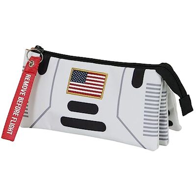 KARACTERMANIA NASA Spacehip-2.0 Fan etui, drievoudig wit, wit, één maat, 2.0 fan drievoudig etui, ruimteschip motief, Wit., 2.0 FAN Triple Kit Ruimteschip KARACTERMANIA NASA Spacehip-2.0 Fan etui, drievoudig wit, wit, één maat, 2.0 fan drievoudig etui, ruimteschip motief, Wit., 2.0 FAN Triple Kit Ruimteschip