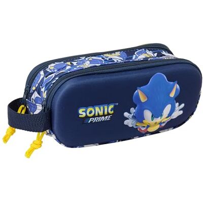 safta Sonic City Dubbel etui 3D, etui voor kinderen, ideaal voor schoolgaande kinderen, comfortabel en veelzijdig, kwaliteit en sterkte, 21 x 6 x 8 cm, blauw, M, casual safta Sonic City Dubbel etui 3D, etui voor kinderen, ideaal voor schoolgaande kinderen, comfortabel en veelzijdig, kwaliteit en sterkte, 21 x 6 x 8 cm, blauw, M, casual