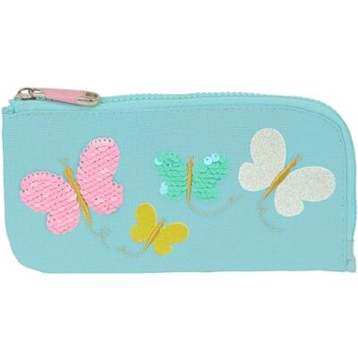 safta Moos Butterflies Plat etui, recyclebare stof, etui voor kinderen, ideaal voor schoolgaande kinderen, comfortabel en veelzijdig, kwaliteit en sterkte, 23 x 1 x 11 cm, lichtblauw,, Lichtblauw, safta Moos Butterflies Plat etui, recyclebare stof, etui voor kinderen, ideaal voor schoolgaande kinderen, comfortabel en veelzijdig, kwaliteit en sterkte, 23 x 1 x 11 cm, lichtblauw,, Lichtblauw,