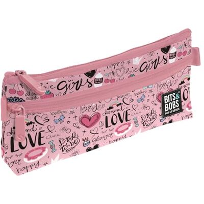 Grafoplás Platte schooltas 2 vakken 23 x 10 cm vakken met ritssluiting handgrepen gemakkelijk te openen Sweet Collection Bits & Bobs pop-up design, roze, 23 x 10 cm, etui, Roze, Platte Grafoplás Platte schooltas 2 vakken 23 x 10 cm vakken met ritssluiting handgrepen gemakkelijk te openen Sweet Collection Bits & Bobs pop-up design, roze, 23 x 10 cm, etui, Roze, Platte