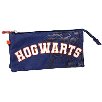 CERDÁ LIFE'S LITTLE MOMENTS Etui met drie vakken Harry Potter Blauw 22,5 x 2 x 11,5 cm Gemaakt van polyester Ritssluiting Hogwarts print Origineel product ontworpen in Spanje CERDÁ LIFE'S LITTLE MOMENTS Etui met drie vakken Harry Potter Blauw 22,5 x 2 x 11,5 cm Gemaakt van polyester Ritssluiting Hogwarts print Origineel product ontworpen in Spanje
