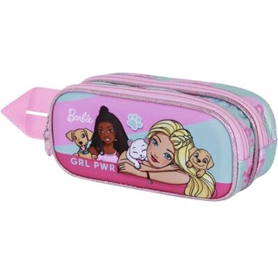 KARACTERMANIA Barbie Pets-3D dubbel etui, roze, 22 x 10 cm, Barbie roze, één maat, Barbie dubbel 3D-etui KARACTERMANIA Barbie Pets-3D dubbel etui, roze, 22 x 10 cm, Barbie roze, één maat, Barbie dubbel 3D-etui