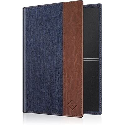 FINTIE Hoes voor Autopapier Voertuig bewijs, Ultraslank Licht Premium Kunstleer Voertuigbewijs Etui Creditcardhouder voor Het Kentekenbewijs Identiteitskaart en Kaarten, (Denim indigoblauw) FINTIE Hoes voor Autopapier Voertuig bewijs, Ultraslank Licht Premium Kunstleer Voertuigbewijs Etui Creditcardhouder voor Het Kentekenbewijs Identiteitskaart en Kaarten, (Denim indigoblauw)