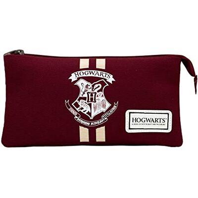 Harry Potter HS Pennenetui met drie vakken voor studenten, bordeaux, 23 x 12 cm, bordeaux, eenheidsmaat, drievoudige etui HS voor studenten, Bordeaux, Drievoudig HS etui voor studenten Harry Potter HS Pennenetui met drie vakken voor studenten, bordeaux, 23 x 12 cm, bordeaux, eenheidsmaat, drievoudige etui HS voor studenten, Bordeaux, Drievoudig HS etui voor studenten