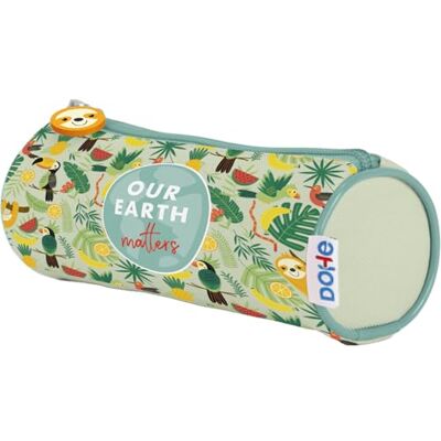 DOHE Eenvoudig schooletui 1 vak, veelzijdig rond etui, 21 x 7,5 cm, ritssluiting, gemaakt van duurzaam polyester WWF Tropic, meerkleurig, 21 x 7,5 cm, eenvoudig (1 DOHE Eenvoudig schooletui 1 vak, veelzijdig rond etui, 21 x 7,5 cm, ritssluiting, gemaakt van duurzaam polyester WWF Tropic, meerkleurig, 21 x 7,5 cm, eenvoudig (1