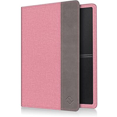 FINTIE Hoes voor Autopapier Voertuig bewijs, Ultraslank Licht Premium Kunstleer Voertuigbewijs Etui Creditcardhouder voor Het Kentekenbewijs Identiteitskaart en Kaarten, Pink/Brown FINTIE Hoes voor Autopapier Voertuig bewijs, Ultraslank Licht Premium Kunstleer Voertuigbewijs Etui Creditcardhouder voor Het Kentekenbewijs Identiteitskaart en Kaarten, Pink/Brown