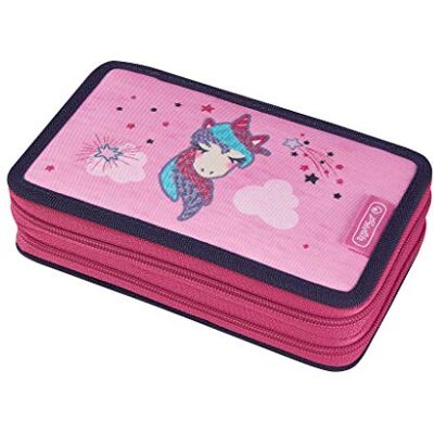 herlitz 50026081 23-delige dubbele etui, eenhoorn, 19 cm, Eenhoorn herlitz 50026081 23-delige dubbele etui, eenhoorn, 19 cm, Eenhoorn