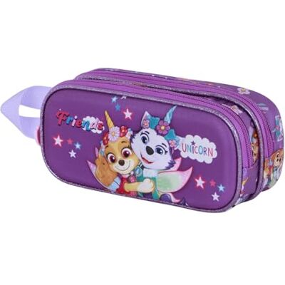 KARACTERMANIA Paw Patrol Magic-3D dubbel etui, lila, 22 x 10 cm, Paw Patrol lila, één maat, dubbel etui 3D Paw Patrol KARACTERMANIA Paw Patrol Magic-3D dubbel etui, lila, 22 x 10 cm, Paw Patrol lila, één maat, dubbel etui 3D Paw Patrol