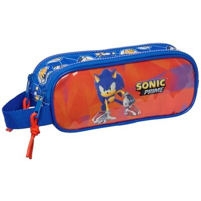 safta Sonic Prime Dubbel etui voor kinderen, ideaal voor schoolgaande kinderen, comfortabel en veelzijdig, kwaliteit en sterkte, 21 x 6 x 8 cm, blauw, blauw, esthetisch, casual, Blauw, informeel safta Sonic Prime Dubbel etui voor kinderen, ideaal voor schoolgaande kinderen, comfortabel en veelzijdig, kwaliteit en sterkte, 21 x 6 x 8 cm, blauw, blauw, esthetisch, casual, Blauw, informeel