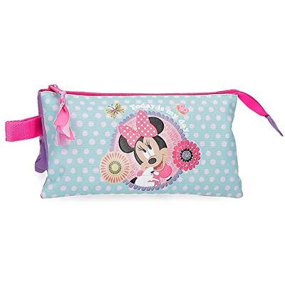 Disney Minnie Today is my Day Pennenetui, drievoudig, paars, 22 x 12 x 5 cm, polyester, paars, Talla única, drievoudige etui, Paars., Drievoudig etui Disney Minnie Today is my Day Pennenetui, drievoudig, paars, 22 x 12 x 5 cm, polyester, paars, Talla única, drievoudige etui, Paars., Drievoudig etui