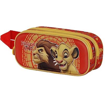 Disney Roi Lion King 3D dubbel etui, oranje, 22 x 9,5 cm, oranje, één maat, dubbele 3D-etui King, Oranje, Dubbele etui 3D King Disney Roi Lion King 3D dubbel etui, oranje, 22 x 9,5 cm, oranje, één maat, dubbele 3D-etui King, Oranje, Dubbele etui 3D King