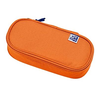 Oxford Etui van duurzaam polyester, ovaal, oranje, 23 x 11 x 6 cm, etui, Oranje, etui Oxford Etui van duurzaam polyester, ovaal, oranje, 23 x 11 x 6 cm, etui, Oranje, etui