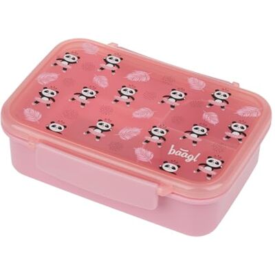 Baagl lunchbox voor kinderen voor school vakken voor meisjes, kleuterschool snack (panda) Baagl lunchbox voor kinderen voor school vakken voor meisjes, kleuterschool snack (panda)