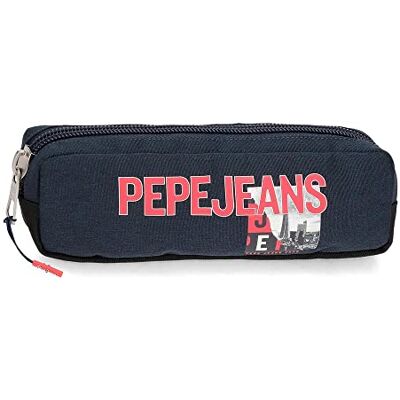 Pepe Jeans Dikran pennenetui, blauw, 22 x 7 x 3 cm, polyester, blauw, etui Pepe Jeans Dikran pennenetui, blauw, 22 x 7 x 3 cm, polyester, blauw, etui