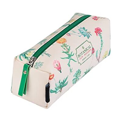 Grupo Erik Kokonote Cacti Botanical Pennenetui, 21 x 7,5 x 7,5 cm, schooltas, groot etui met ritssluiting, etui van kunstleer, make-uptas, kantoorbenodigdheden, Botanische Cacti, hoesje Grupo Erik Kokonote Cacti Botanical Pennenetui, 21 x 7,5 x 7,5 cm, schooltas, groot etui met ritssluiting, etui van kunstleer, make-uptas, kantoorbenodigdheden, Botanische Cacti, hoesje