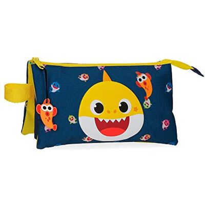 Baby Shark Bébé Hai My Good Friend pennenetui, 3 vakken, blauw, 22 x 12 x 5 cm, polyester, blauw, 22 x 12 x 5 cm, kindermode, Blauw, 22x12x5 cms, Kindermode Baby Shark Bébé Hai My Good Friend pennenetui, 3 vakken, blauw, 22 x 12 x 5 cm, polyester, blauw, 22 x 12 x 5 cm, kindermode, Blauw, 22x12x5 cms, Kindermode
