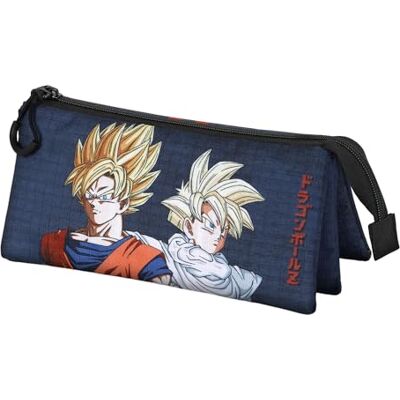 KARACTERMANIA Dragon Ball Unity-Triple etui, donkerblauw, 23 x 11 cm, donkerzwart, één maat, etui met drievoudige eenheid KARACTERMANIA Dragon Ball Unity-Triple etui, donkerblauw, 23 x 11 cm, donkerzwart, één maat, etui met drievoudige eenheid
