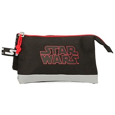 Star Wars Space Mission Pennenetui, 3-voudig, zwart, 22 x 12 x 5 cm, polyester, zwart, zwart., drievoudige mapje Star Wars Space Mission Pennenetui, 3-voudig, zwart, 22 x 12 x 5 cm, polyester, zwart, zwart., drievoudige mapje