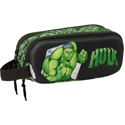 safta Hulk Dubbel 3D-etui voor schoolgaande kinderen, comfortabel en veelzijdig, kwaliteit en sterkte, 21 x 6 x 8 cm, zwart/groen, zwart/groen, Estándar, casual safta Hulk Dubbel 3D-etui voor schoolgaande kinderen, comfortabel en veelzijdig, kwaliteit en sterkte, 21 x 6 x 8 cm, zwart/groen, zwart/groen, Estándar, casual
