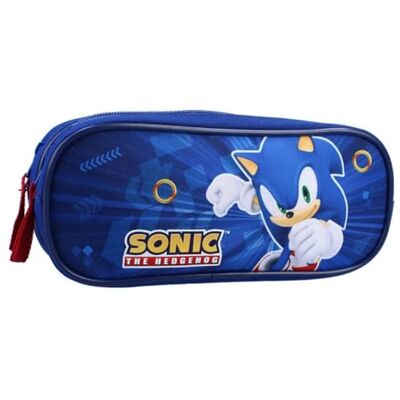 mybagstory Etui – etui met dubbele vakken – kinderen – school – kleuterschool – kleuterschool – jongens – maat 22 cm – cadeau-idee – meisjes, Sonic blauw, klassiek mybagstory Etui – etui met dubbele vakken – kinderen – school – kleuterschool – kleuterschool – jongens – maat 22 cm – cadeau-idee – meisjes, Sonic blauw, klassiek