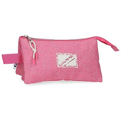 Pepe Jeans Luna Reisaccessoires voor meisjes en meisjes, roze, drievoudig stuche, drievoudige koffer, Roze, Drievoudige koffer Pepe Jeans Luna Reisaccessoires voor meisjes en meisjes, roze, drievoudig stuche, drievoudige koffer, Roze, Drievoudige koffer