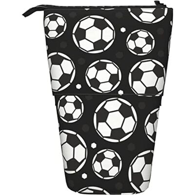Torribala Telescopische pennenzak, voetbalpatroon potloodhouder met ritssluiting, make-uptas, pennenzak, as foto, eenheidsmaat, handtas organizer, Als afbeelding, handtas organizer Torribala Telescopische pennenzak, voetbalpatroon potloodhouder met ritssluiting, make-uptas, pennenzak, as foto, eenheidsmaat, handtas organizer, Als afbeelding, handtas organizer