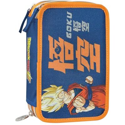 Franco Cosimo Panini Dragon Ball Super officiële Dragon Ball schooletui met 3 vakken voor kinderen en meisjes, met schrijfwarenset, blauwe uitwisbare pen en praktische ritssluiting, 20 x 13 x 7 cm, Franco Cosimo Panini Dragon Ball Super officiële Dragon Ball schooletui met 3 vakken voor kinderen en meisjes, met schrijfwarenset, blauwe uitwisbare pen en praktische ritssluiting, 20 x 13 x 7 cm,